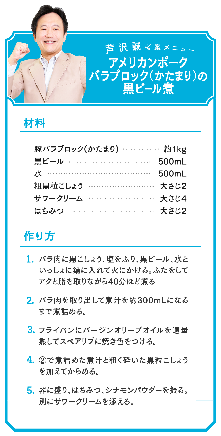 芦沢誠考案メニュー